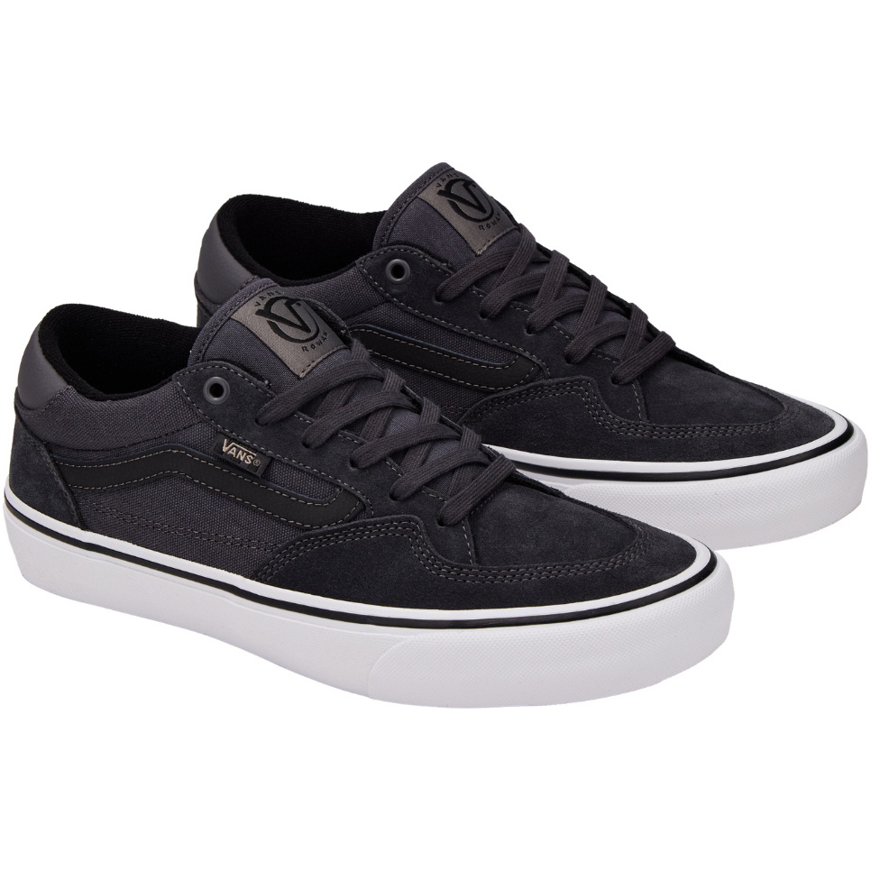 2026 Vans Mens Skate Rowan Shoes VN0A5JICRP91 - Asphalt / White